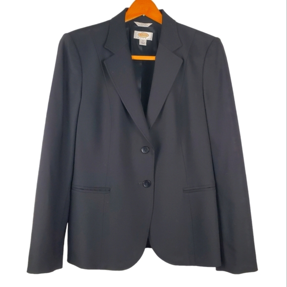 Women's Talbots Wool Blend blazer. Black. 10 PETITE - Picture 1 of 11